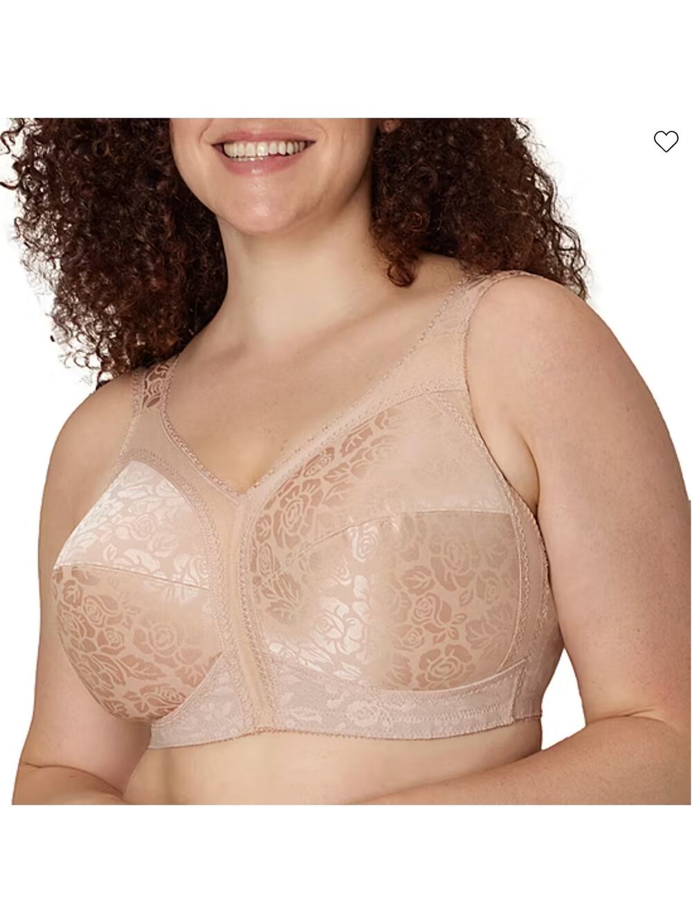 NEW Playtex 18 Hour Ultimate Shoulder Comfort Wireless Bra Tan Beige Womens 36DD